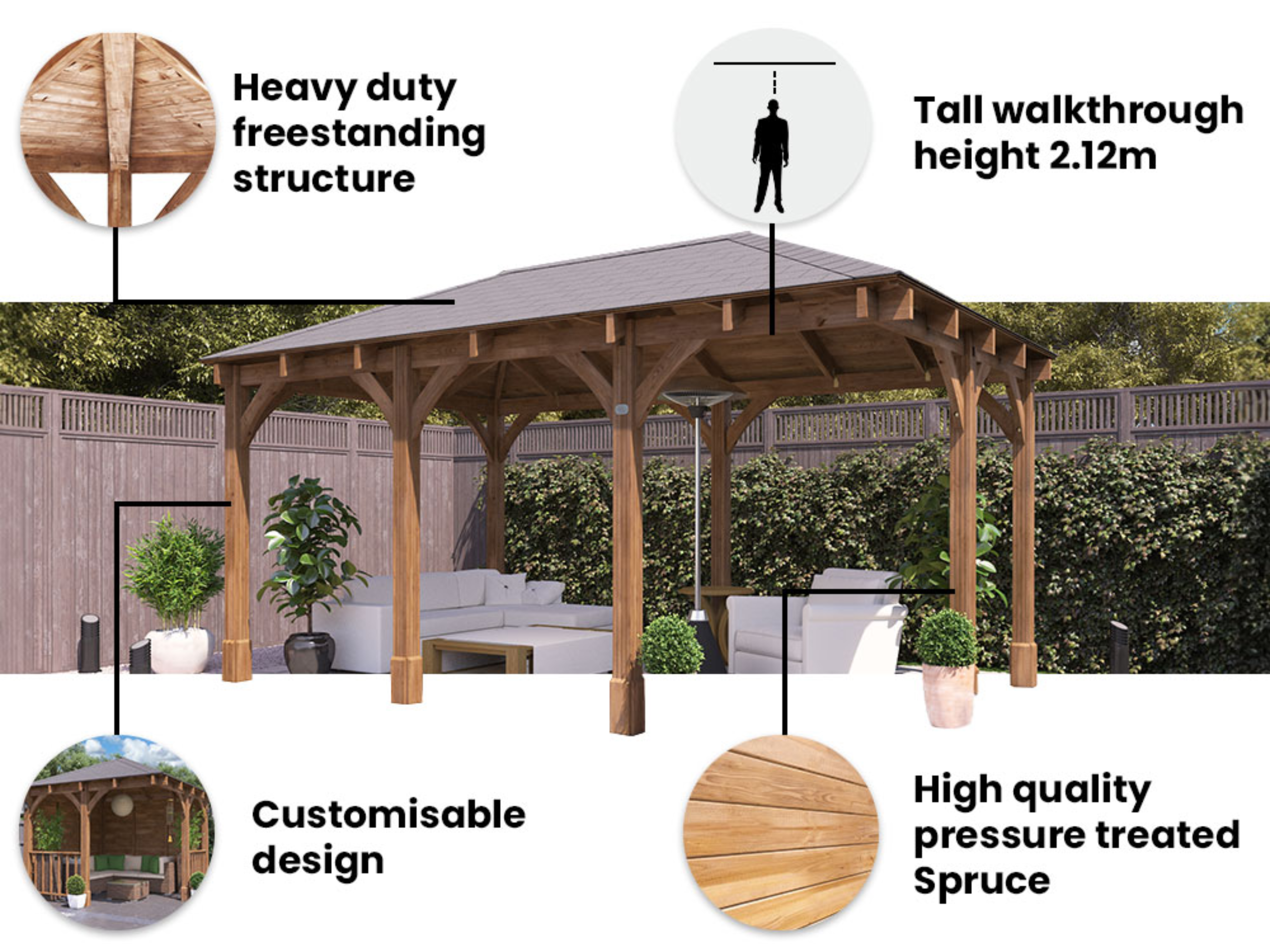 Leviathan Chunky Corner Gazebo