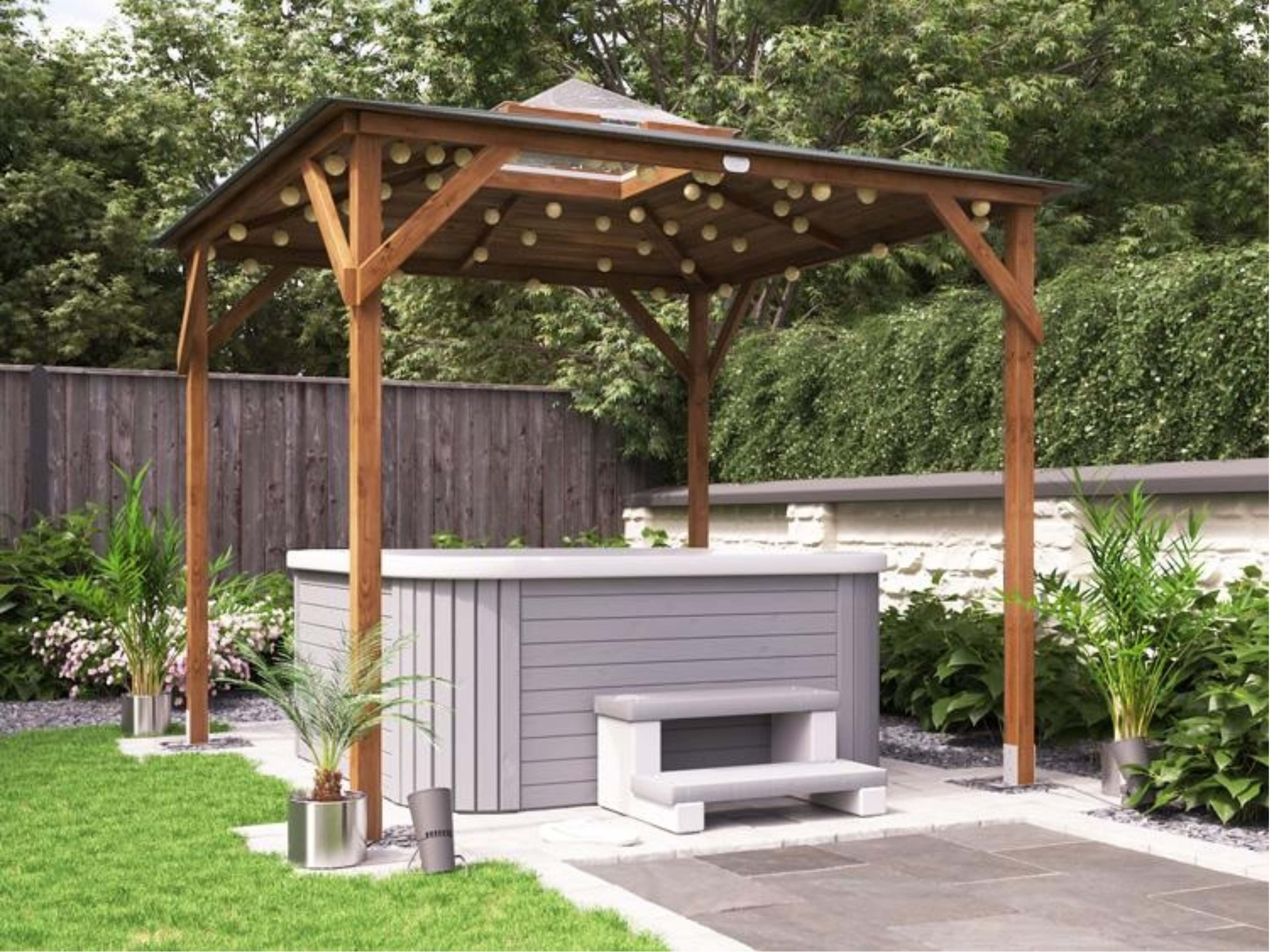 Erin Open Gazebo with Dome